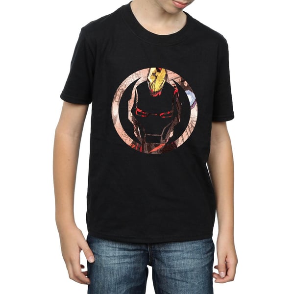 Marvel Boys Iron Man Montage Symbol T-Shirt
