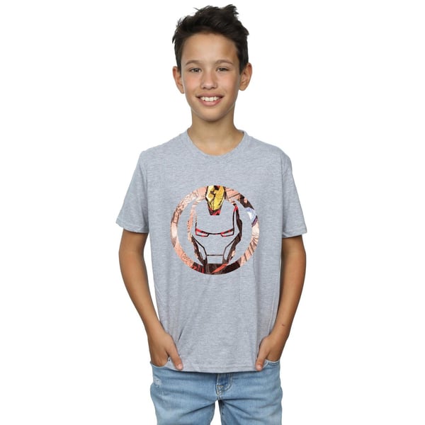 Marvel Boys Iron Man Montage Symbol T-Shirt