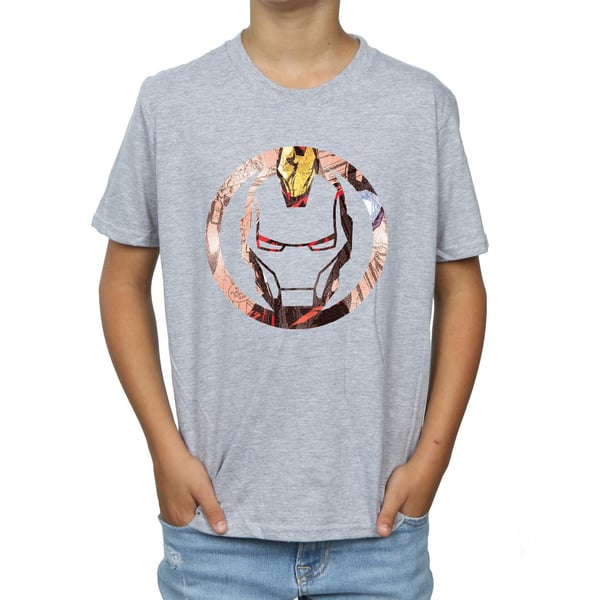 Marvel Boys Iron Man Montage Symbol T-Shirt
