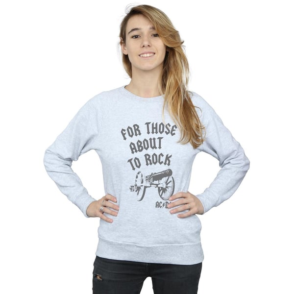 AC/DC Womens/Ladies For Those About To Rock Cannon Sweatshirt