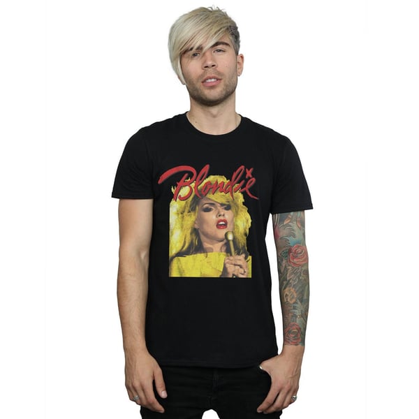 Blondie Mens Singing With Mic T-Shirt