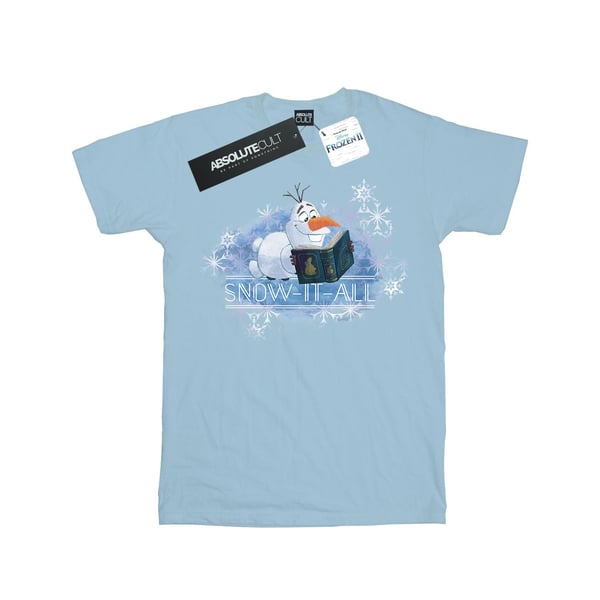 Disney Womens/Ladies Frozen 2 Olaf Snow It All Cotton Boyfriend T-Shirt