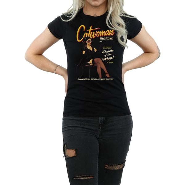 DC Comics Womens/Ladies Catwoman Bombshell Cover Cotton T-Shirt