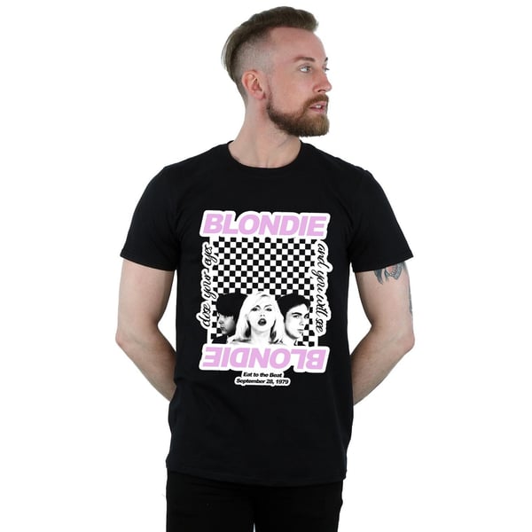 Blondie Mens Checked Eat To The Beat T-Shirt