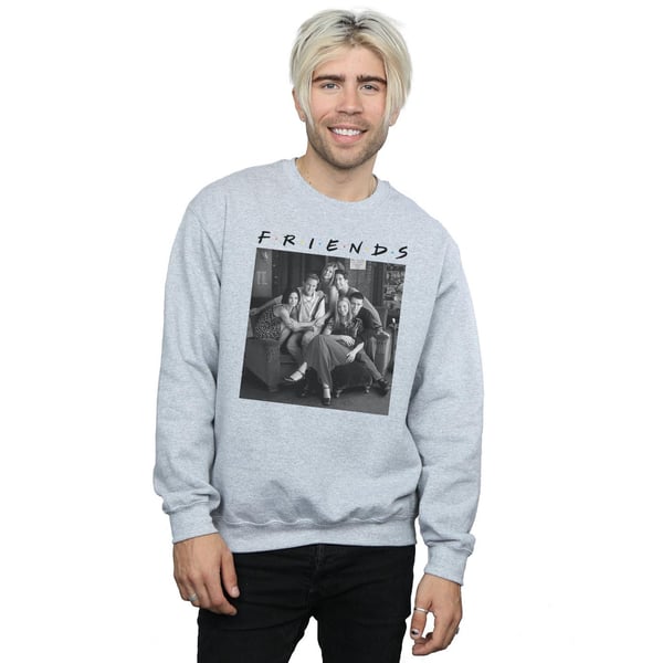 Friends Mens Black And White Photo Sweatshirt