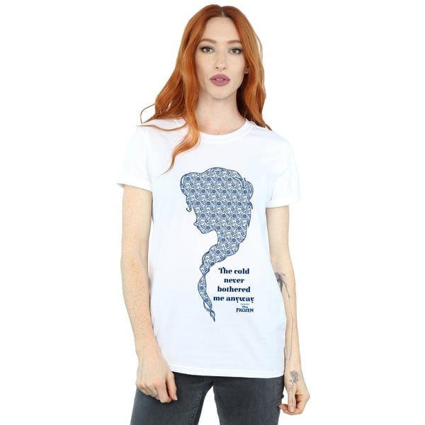 Disney Womens/Ladies Frozen Cold Cotton Boyfriend T-Shirt