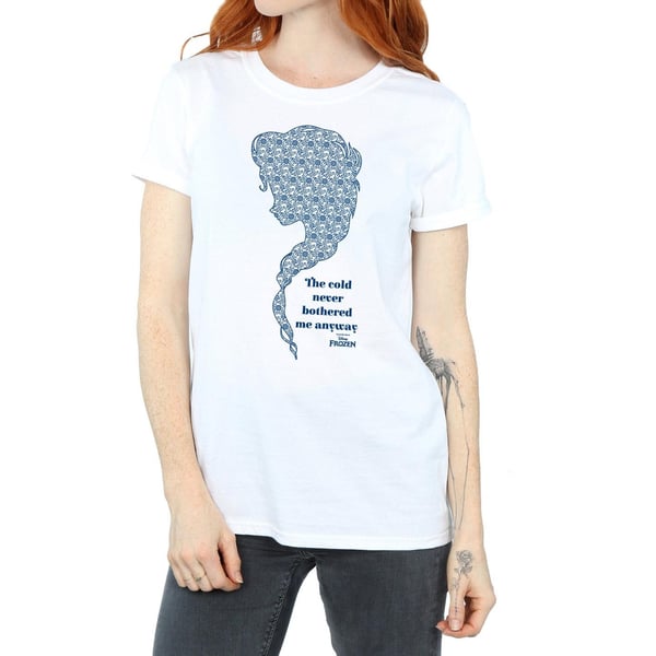Disney Womens/Ladies Frozen Cold Cotton Boyfriend T-Shirt
