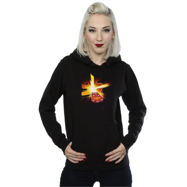 Disney Womens/Ladies Cars Lightning McQueen Burst Hoodie