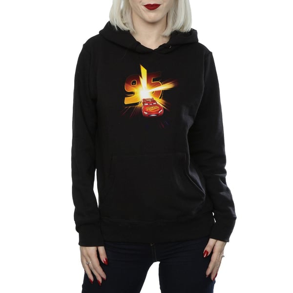 Disney Womens/Ladies Cars Lightning McQueen Burst Hoodie