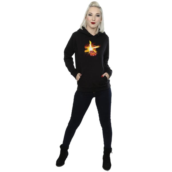 Disney Womens/Ladies Cars Lightning McQueen Burst Hoodie
