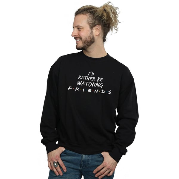 Friends Mens Rather Be Watching Sweatshirt