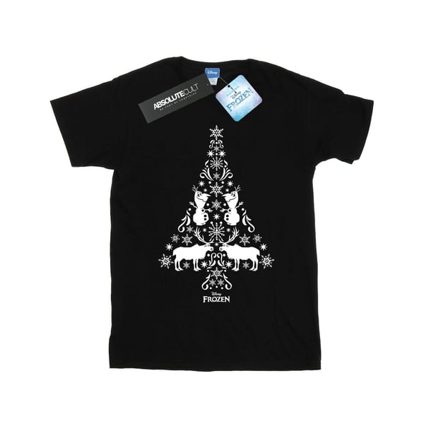 Disney Womens/Ladies Frozen Christmas Tree Cotton Boyfriend T-Shirt