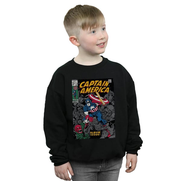 Marvel Boys Captain America Album Issue Cover Sweatshirt