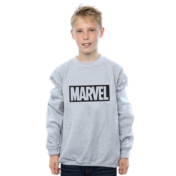 Marvel Boys Logo Outline Sweatshirt
