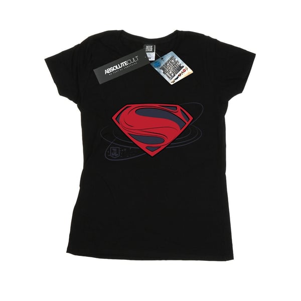DC Comics Womens/Ladies Justice League Movie Superman Logo Cotton T-Shirt