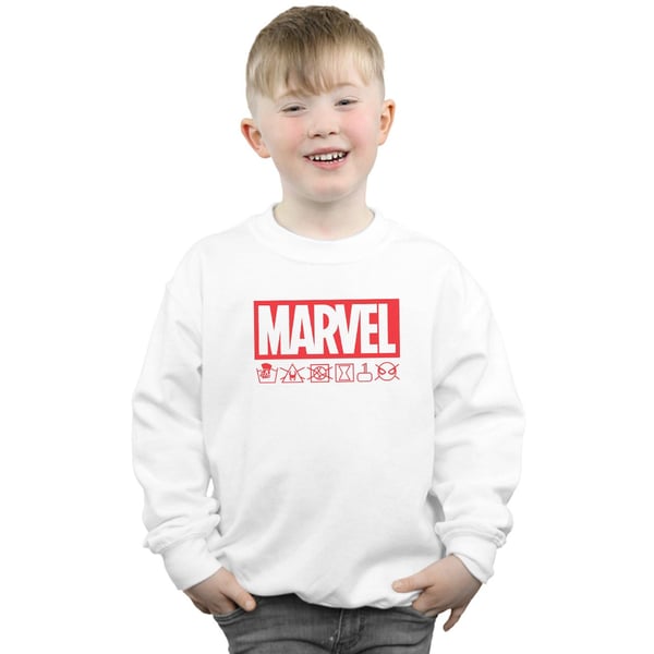 Marvel Boys Logo Wash Care Sweatshirt