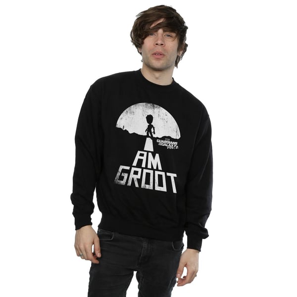 Marvel Mens Guardians Of The Galaxy I Am Groot White Sweatshirt