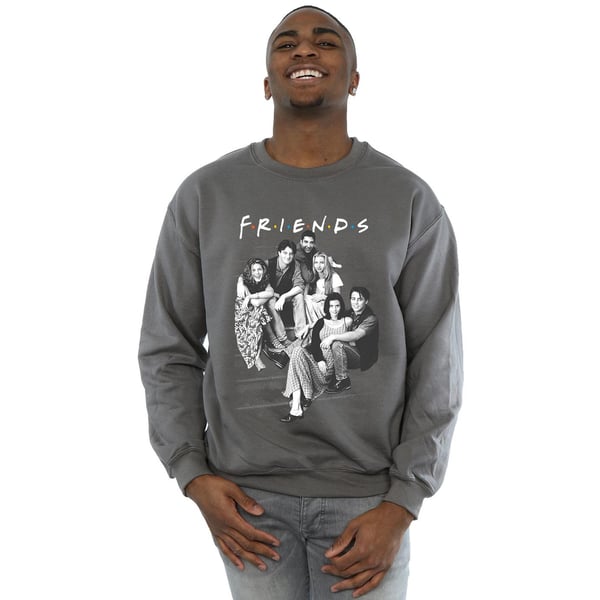 Friends Mens Group Stairs Sweatshirt