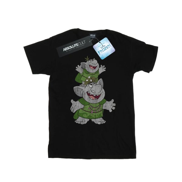 Disney Womens/Ladies Frozen Handstacking Trolls Cotton Boyfriend T-Shirt
