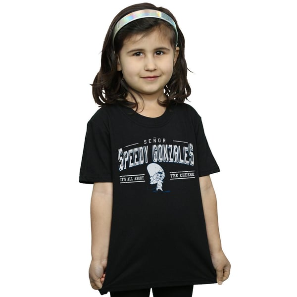 Looney Tunes Girls Speedy Gonzales All About Cheese Cotton T-Shirt