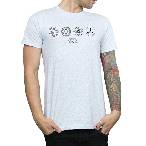 Fantastic Beasts Mens Circular Icons T-Shirt
