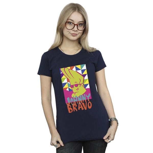 Johnny Bravo Womens/Ladies Multi Triangles Pop Art Cotton T-Shirt
