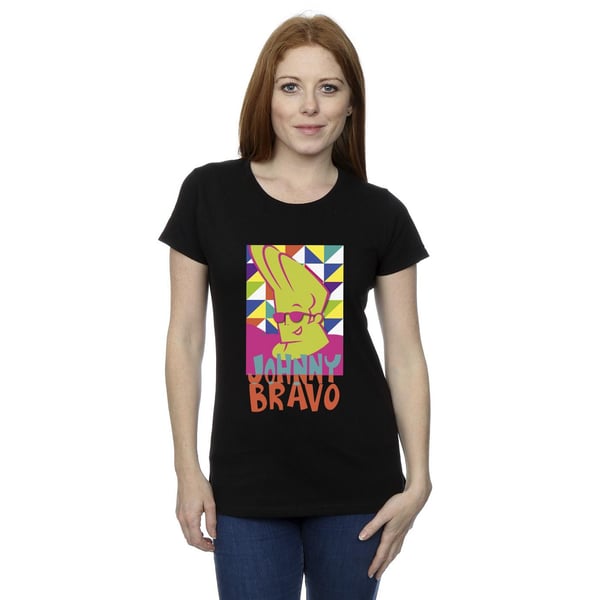 Johnny Bravo Womens/Ladies Multi Triangles Pop Art Cotton T-Shirt