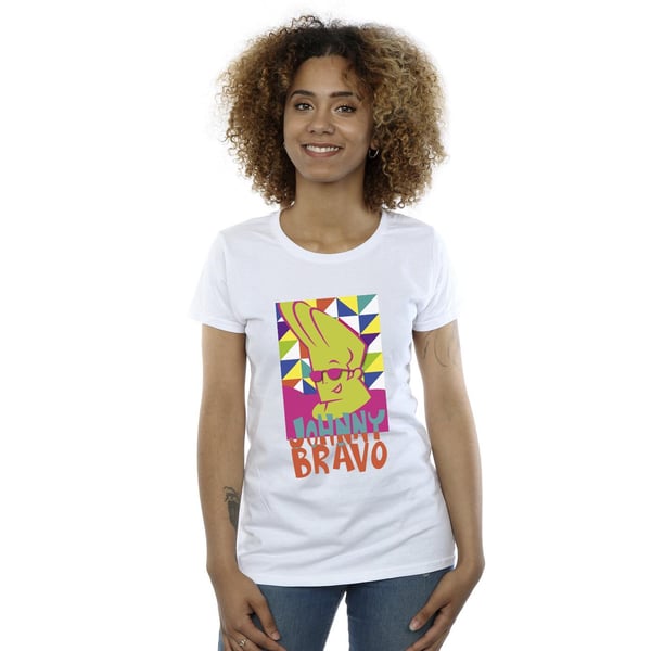 Johnny Bravo Womens/Ladies Multi Triangles Pop Art Cotton T-Shirt