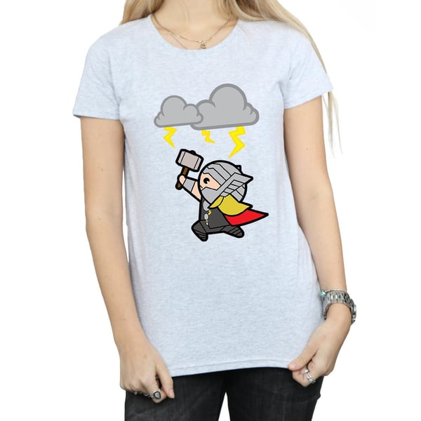 Marvel Womens/Ladies Kawaii Thor God Of Thunder Cotton T-Shirt