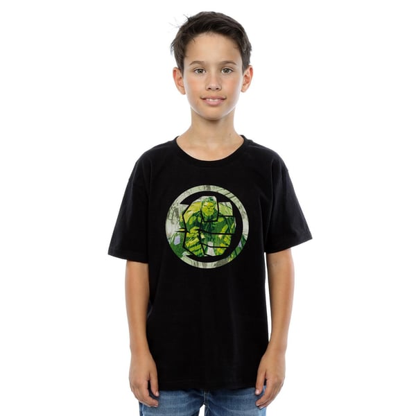 Marvel Boys Avengers Hulk Montage Symbol T-Shirt