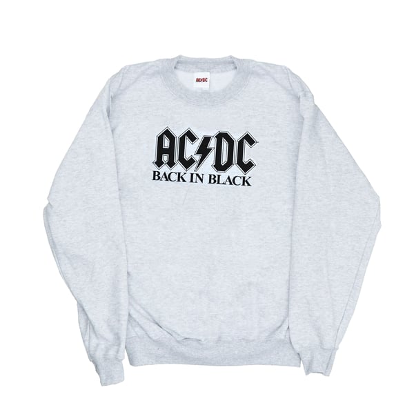 AC/DC Womens/Ladies Back in Black Logo Sweatshirt