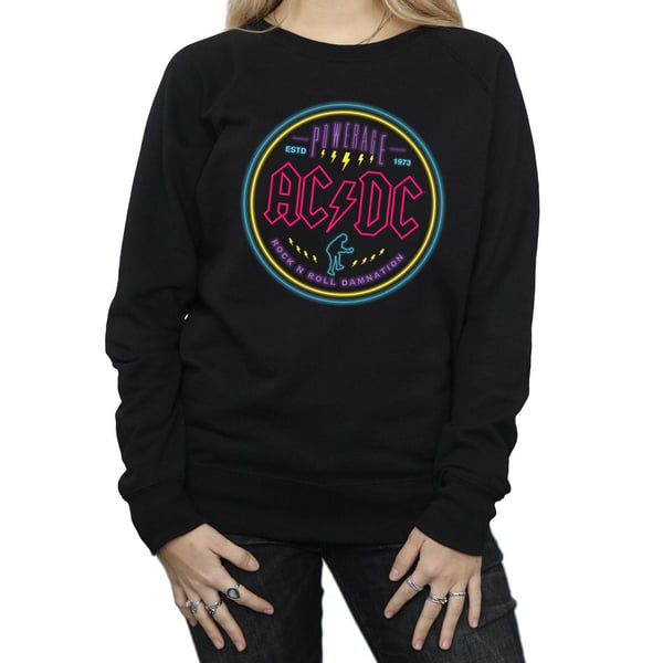 AC/DC Womens/Ladies Circle Neon Sweatshirt