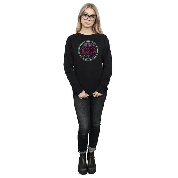 AC/DC Womens/Ladies Circle Neon Sweatshirt