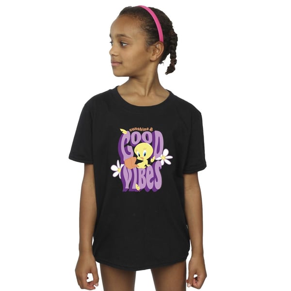 Looney Tunes Girls Tweeday Sunshine & Good Vibes Cotton T-Shirt