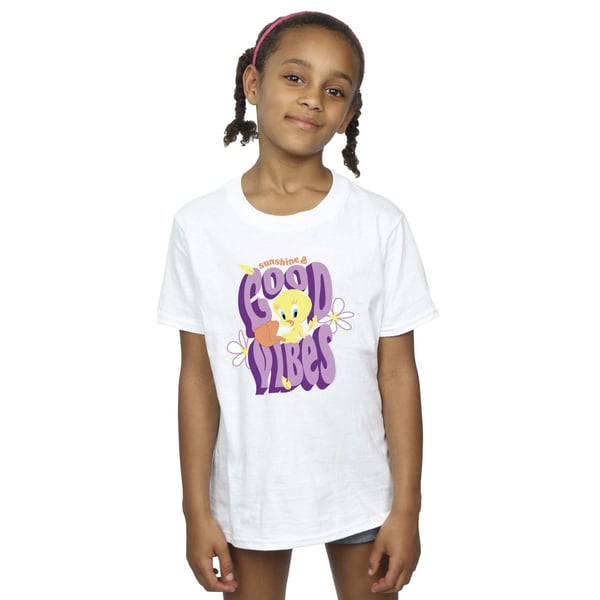 Looney Tunes Girls Tweeday Sunshine & Good Vibes Cotton T-Shirt