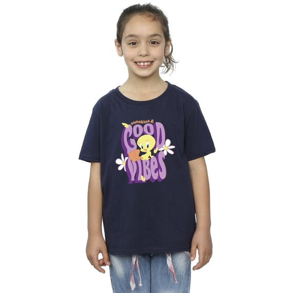 Looney Tunes Girls Tweeday Sunshine & Good Vibes Cotton T-Shirt