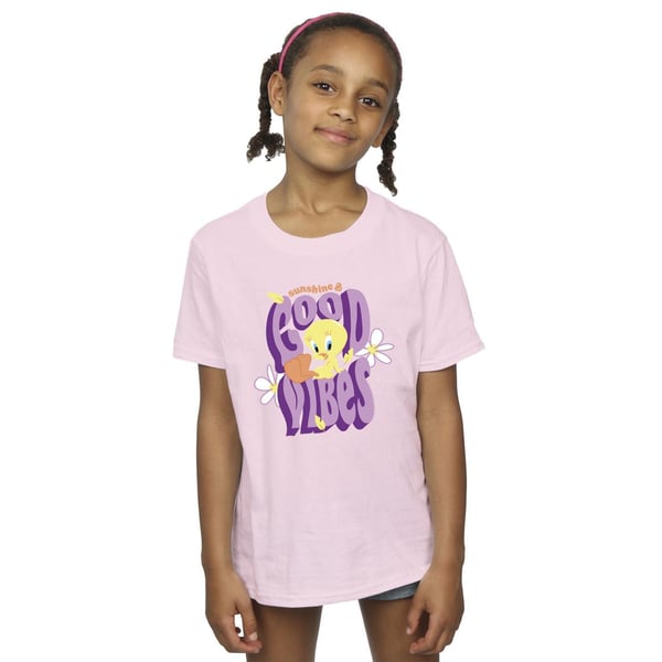 Looney Tunes Girls Tweeday Sunshine & Good Vibes Cotton T-Shirt