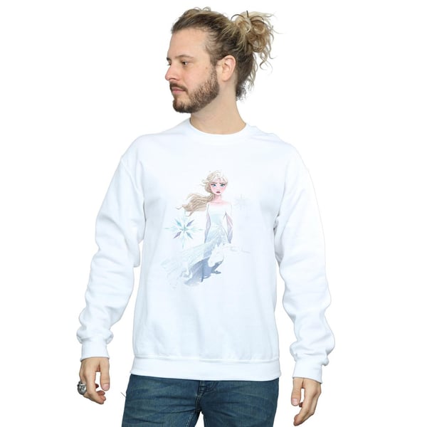 Disney Mens Frozen 2 Elsa Nokk Silhouette Sweatshirt