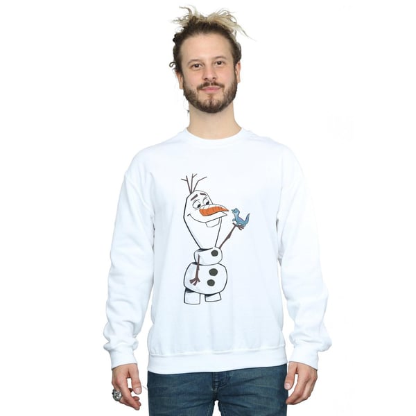 Disney Mens Frozen 2 Olaf And Salamander Sweatshirt