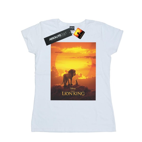 Disney Womens/Ladies The Lion King Movie Sunset Poster Cotton T-Shirt