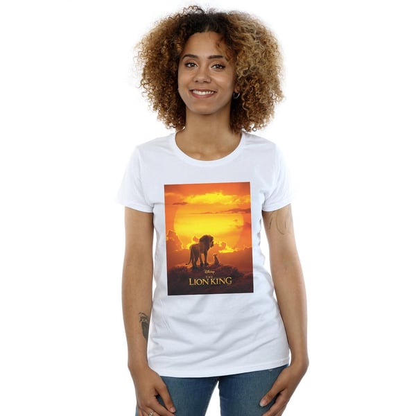 Disney Womens/Ladies The Lion King Movie Sunset Poster Cotton T-Shirt