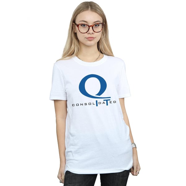 DC Comics Womens/Ladies Arrow Queen Consolidated Logo Cotton Boyfriend T-Shirt