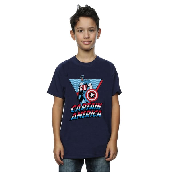 Marvel Boys Captain America Triangle T-Shirt