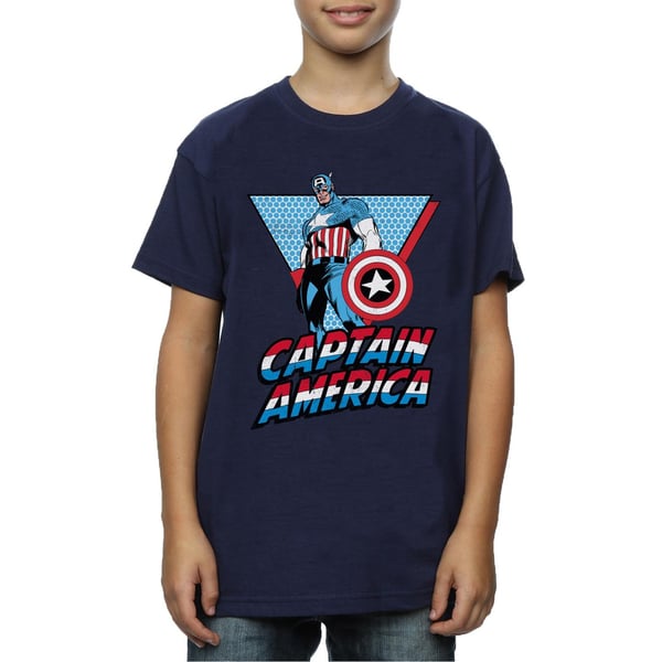 Marvel Boys Captain America Triangle T-Shirt