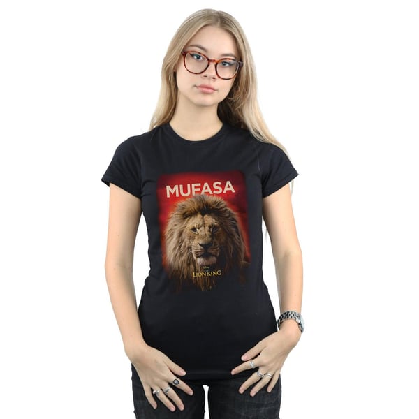 Disney Womens/Ladies The Lion King Movie Mufasa Poster Cotton T-Shirt