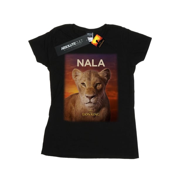 Disney Naiset/Naiset Leijonakuningas-elokuvan Nala-juliste puuvillainen T-paita