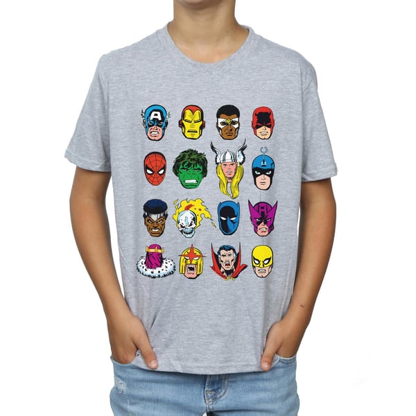 Marvel Boys Comics Faces T-Shirt