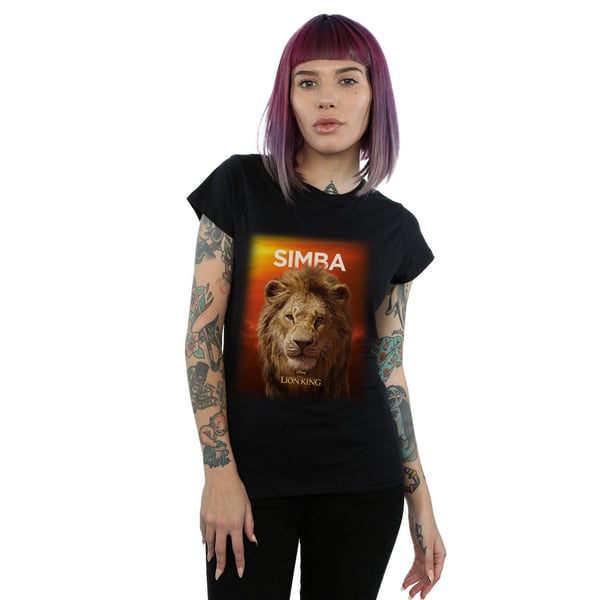Disney Womens/Ladies The Lion King Movie Adult Simba Poster Cotton T-Shirt