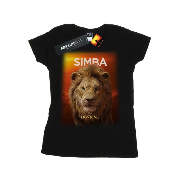 Disney Womens/Ladies The Lion King Movie Adult Simba Poster Cotton T-Shirt