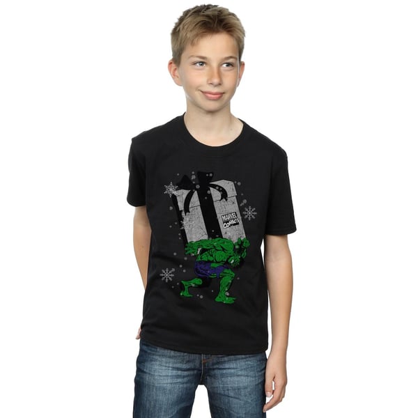 Marvel Boys Santa Hulk T-paita